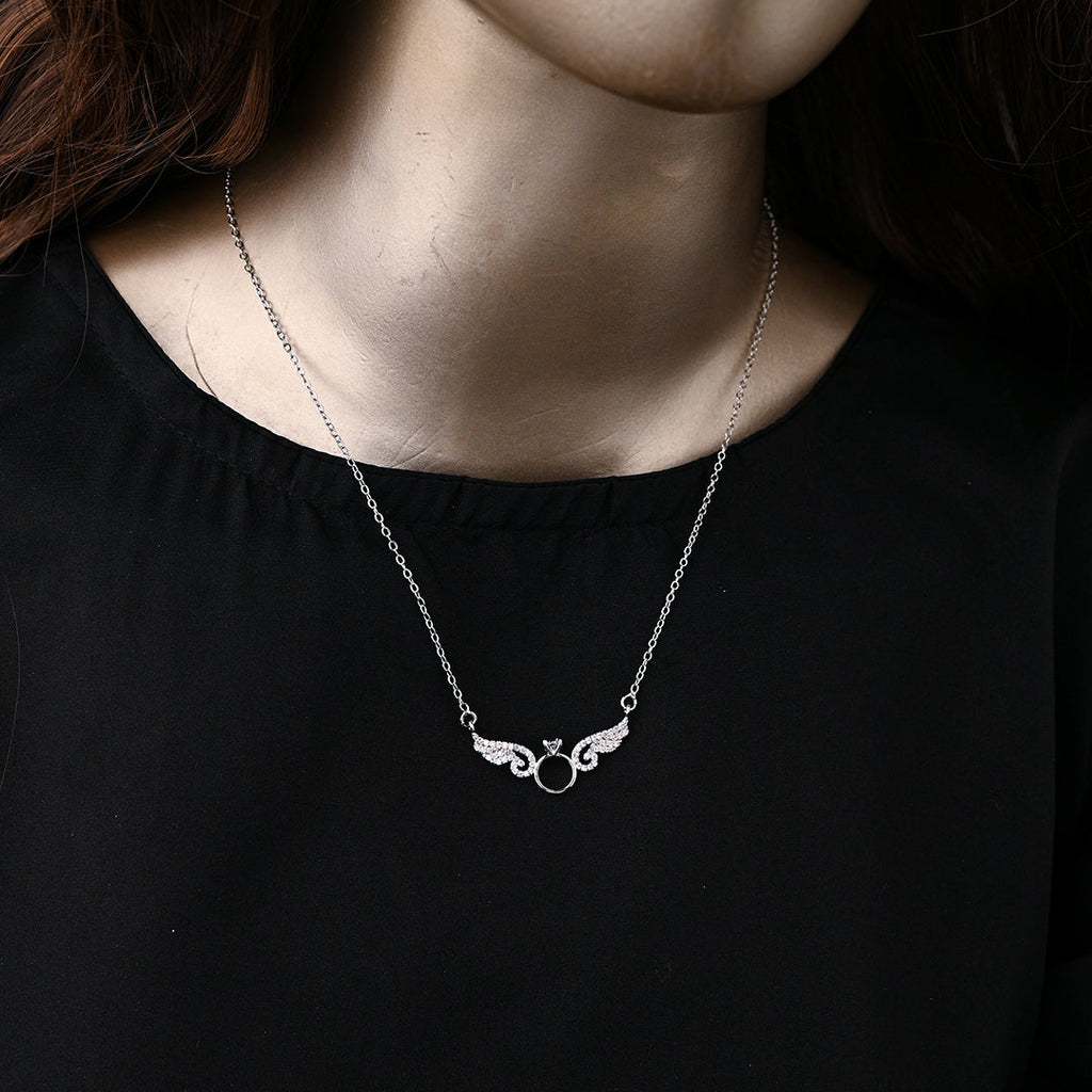 CZ-312 | Angel Wing Necklace