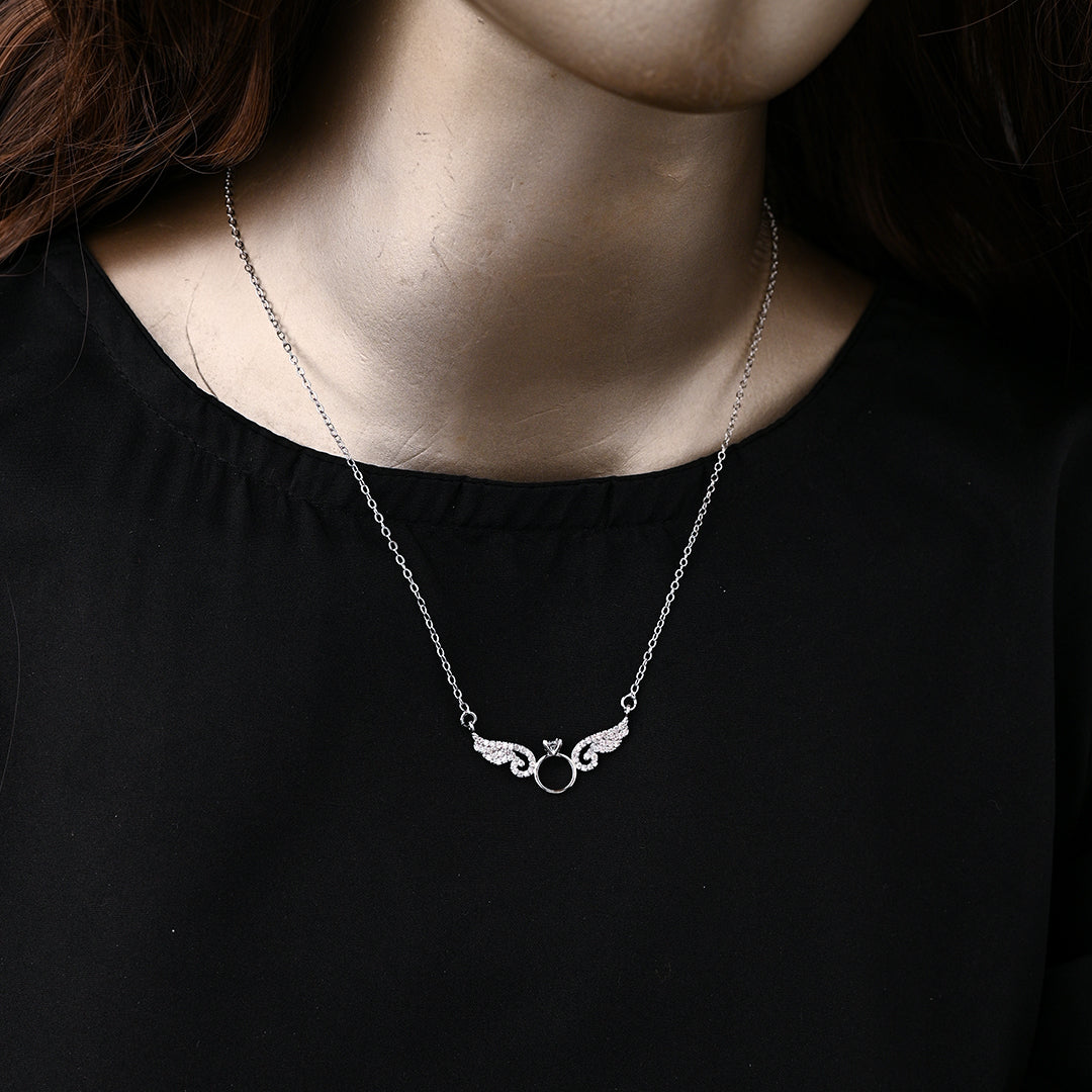 CZ-312 | Angel Wing Necklace