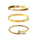 Cartier Nail And Love Bangle With Charm Bangle