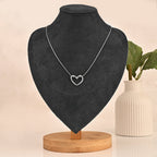 Elegant Heart Link Pendant Necklace – Premium Gold-Tone Jewelry
