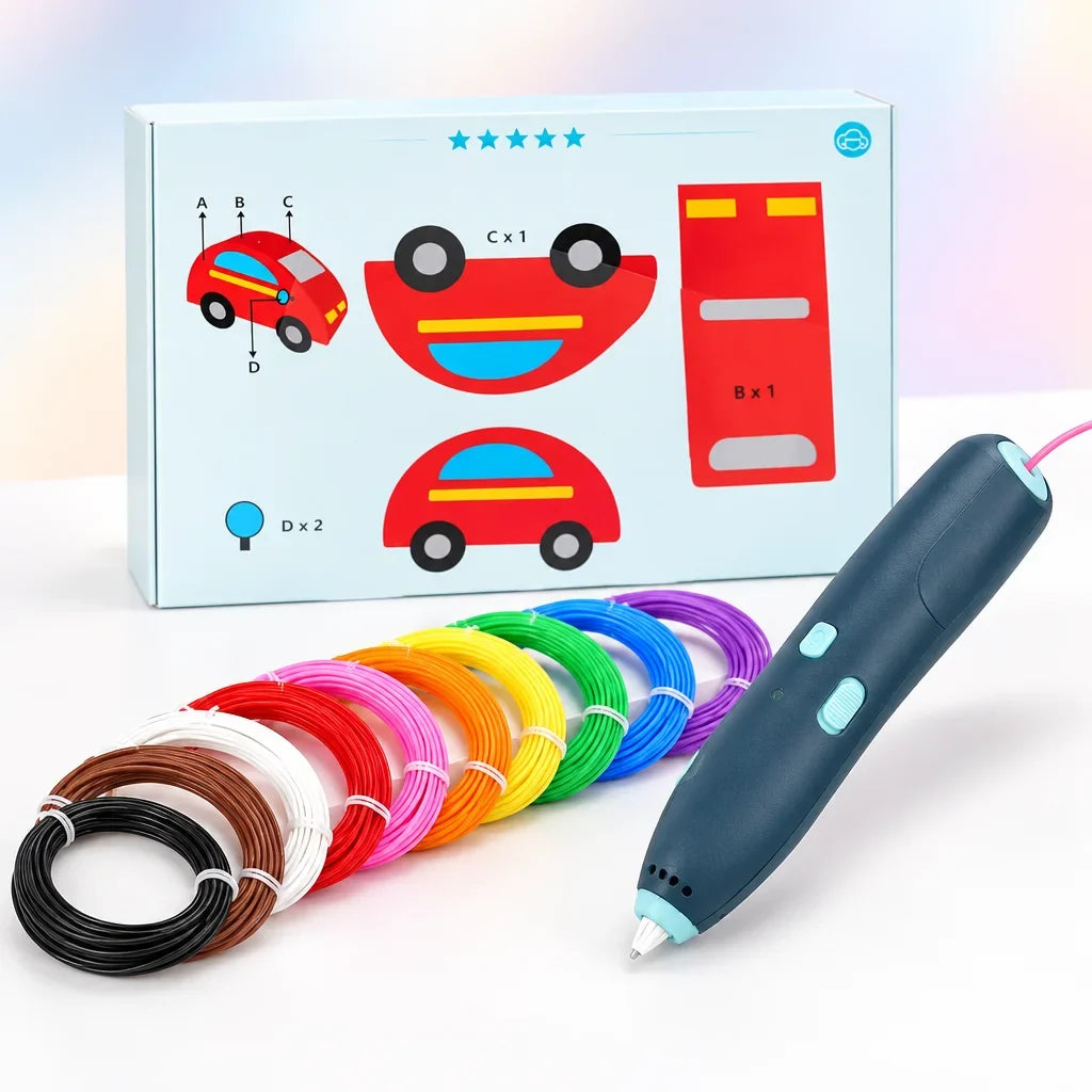 3D Pen for Kids with Colorful Filaments