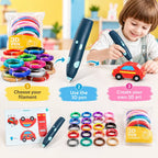 3D Pen for Kids with Colorful Filaments