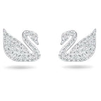 Stainless White Swan Earrings