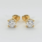Silver Diamond Studs