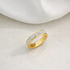 Two Layered Diamond Ring