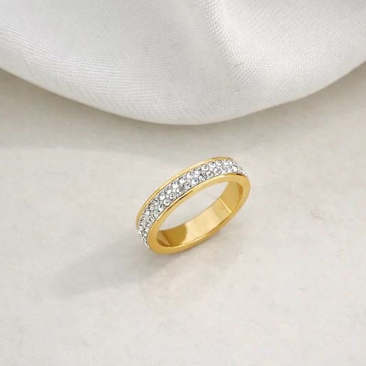 Two Layered Diamond Ring