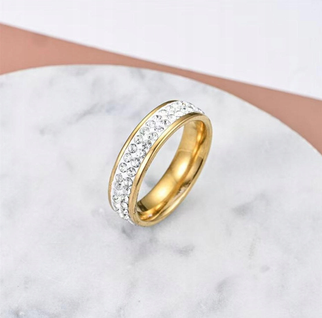 Two Layered Diamond Ring