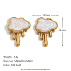 Melt Down Studs - White