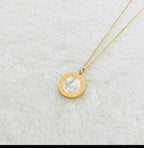 White Round Necklace