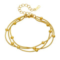 Triple Chain Ball Bracelet