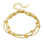 Triple Chain Ball Bracelet