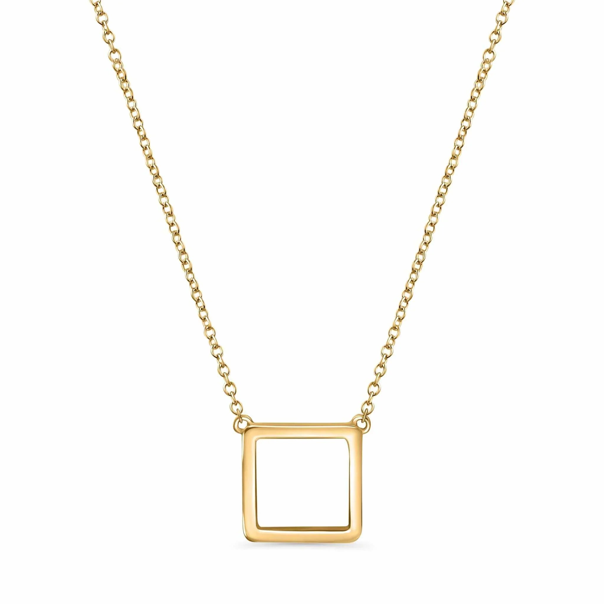 Square Hollow Necklace