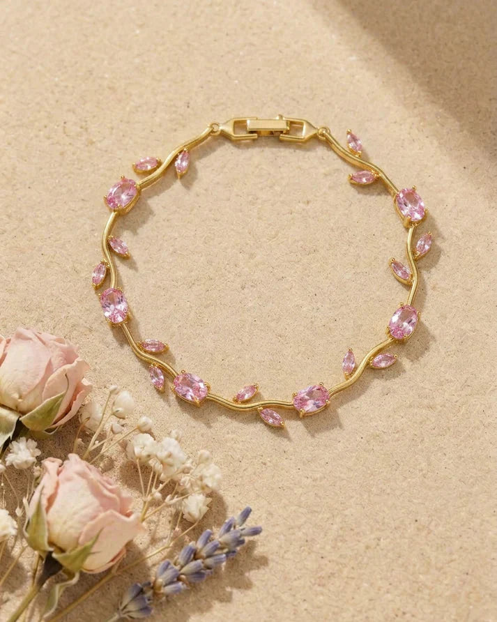 Premium Stainless Steel Diamond Tulip Bracelet With Free Delivery