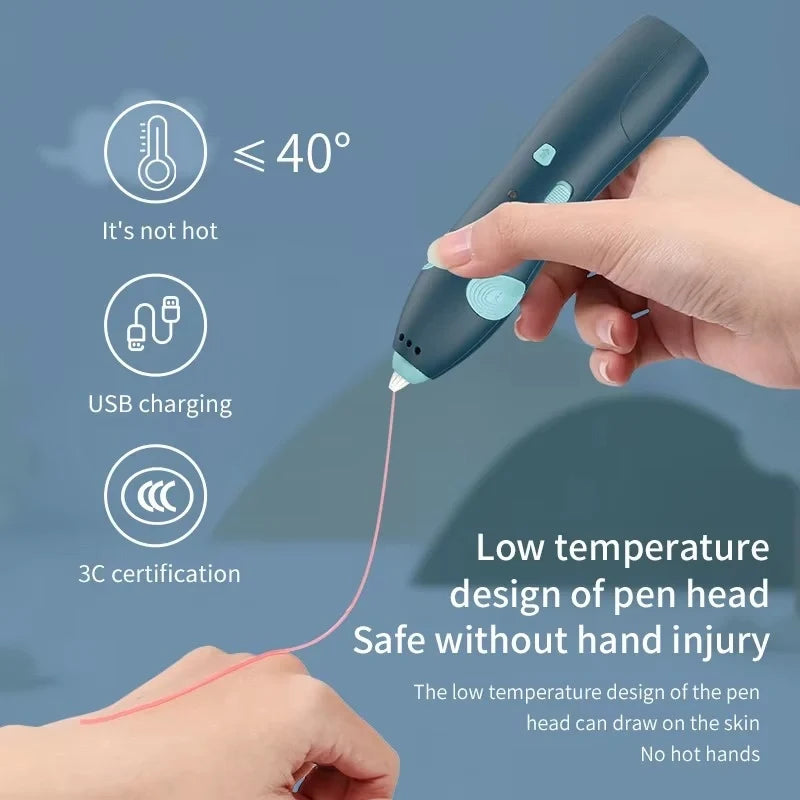 3D Pen for Kids with Colorful Filaments