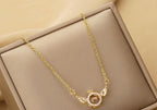 Angel Wing Crown Necklace – Gold Plated Stainless Steel | Diamond Studded Wings Pendant | Elegant Gift for Her