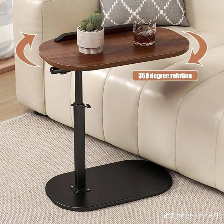 360° Rotatable Adjustable Sofa Side Table